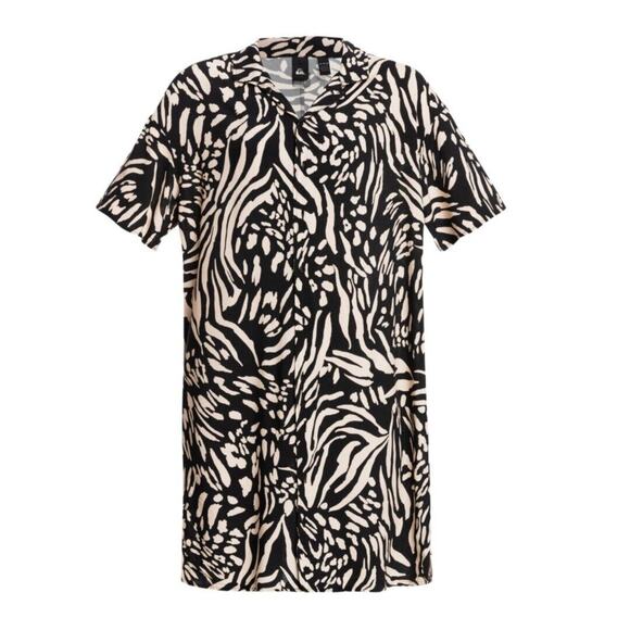 Quiksilver Women's Sunny Ride - Short Sleeve Shirt Dress Women's Size S NWT - Picture 4 of 6